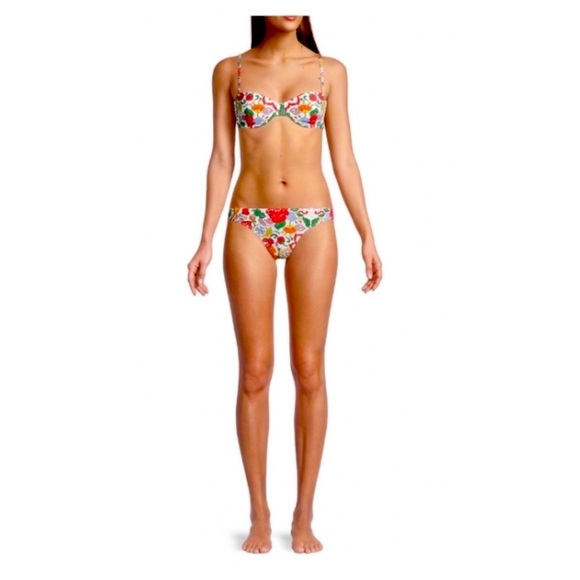 Tory Burch Beige Cat Bikini Bottoms. - Picture 3 of 10